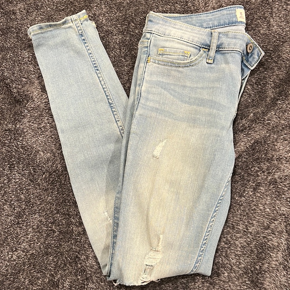 Hollister acid wash ripped jeans